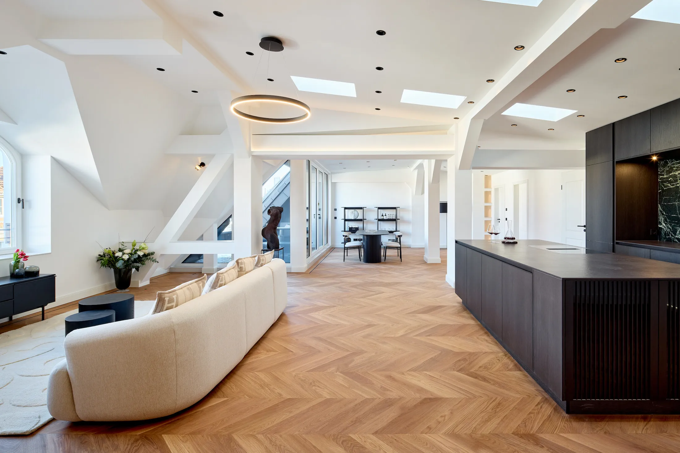 Penthouse na Mokotowskiej z dwoma tarasami